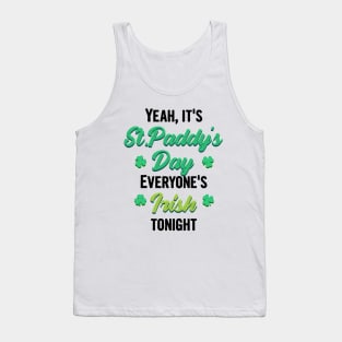 Funny st patricks day sayings, irish quotes Tank Top